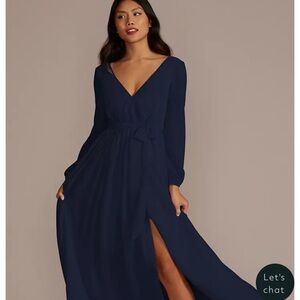Elegant Navy Blue Maxi Dress